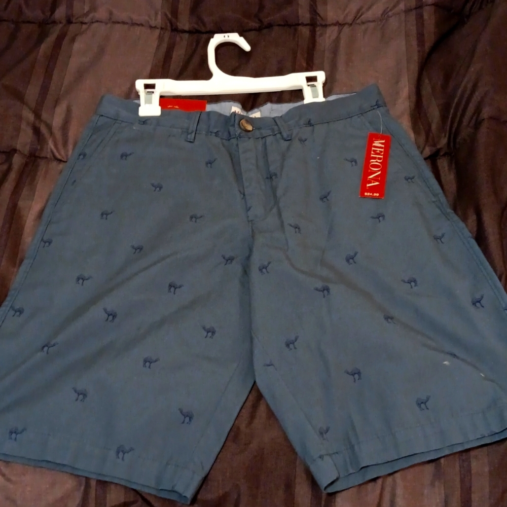 Merona Mens Patterned Golf Shorts